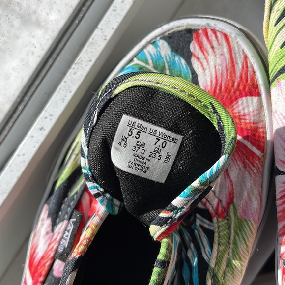 Tropical Print Womens Vans - Picture 2 of 7